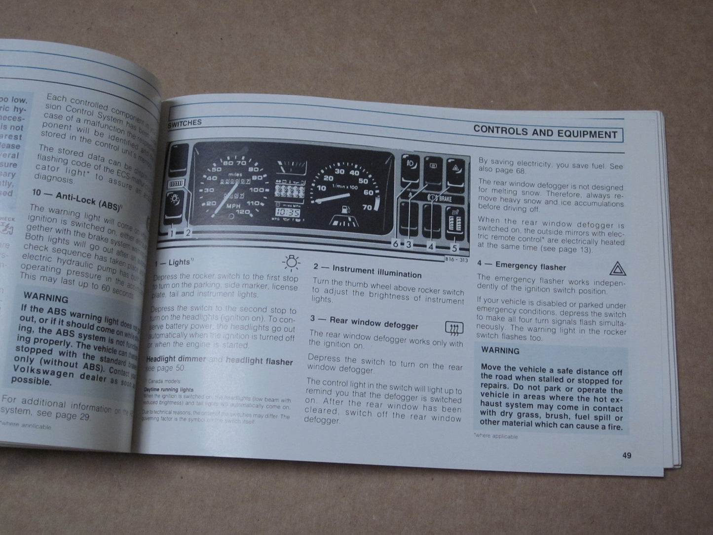1991 Volkswagen Jetta Factory Owners Manual