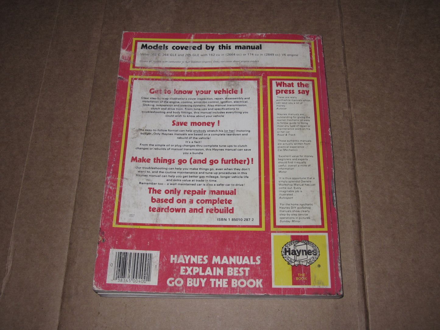 1975-1982 Volvo 260 Series Owners Shop Manual