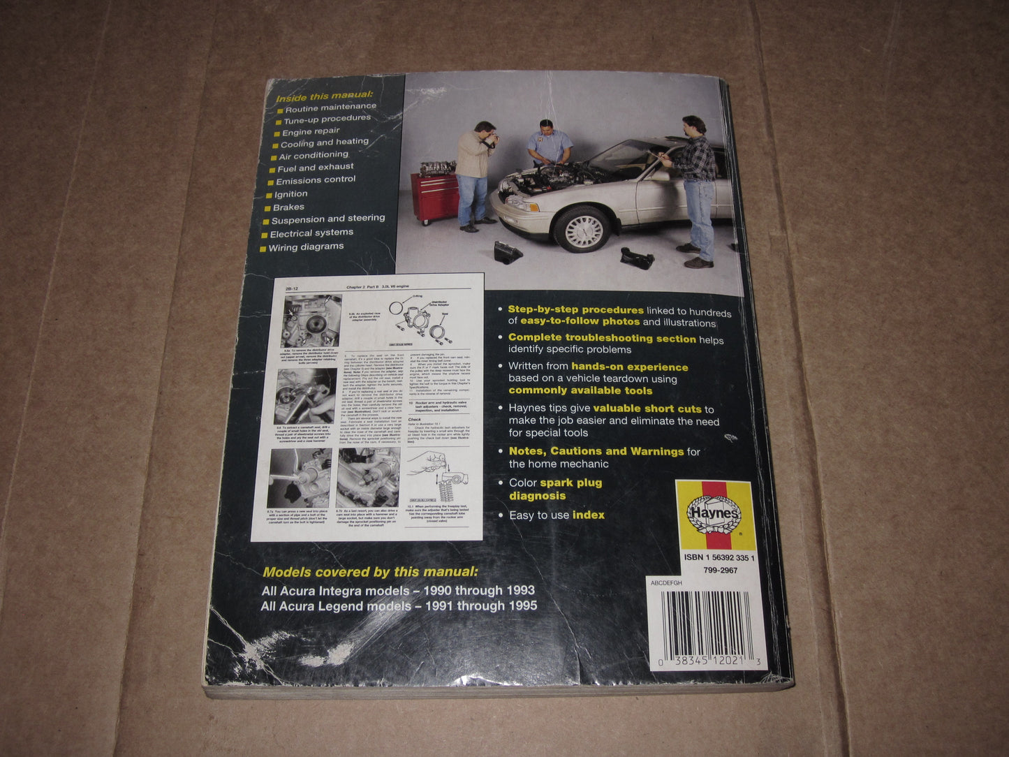 90 91 92 93 94 95 Acura Integra Legend Repair Manual