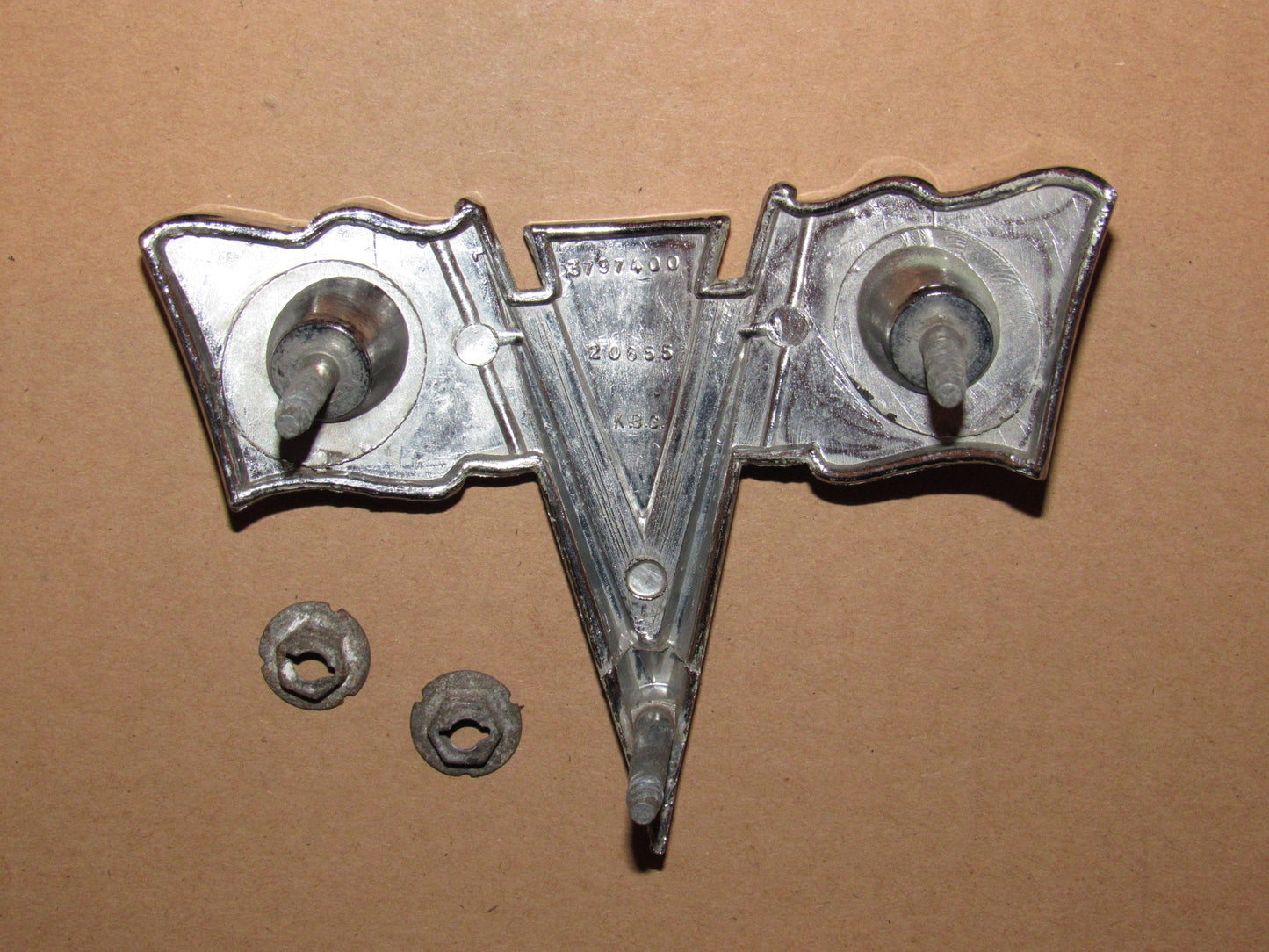 63 64 Chevrolet Corvette OEM Front Nose Emblem Badge