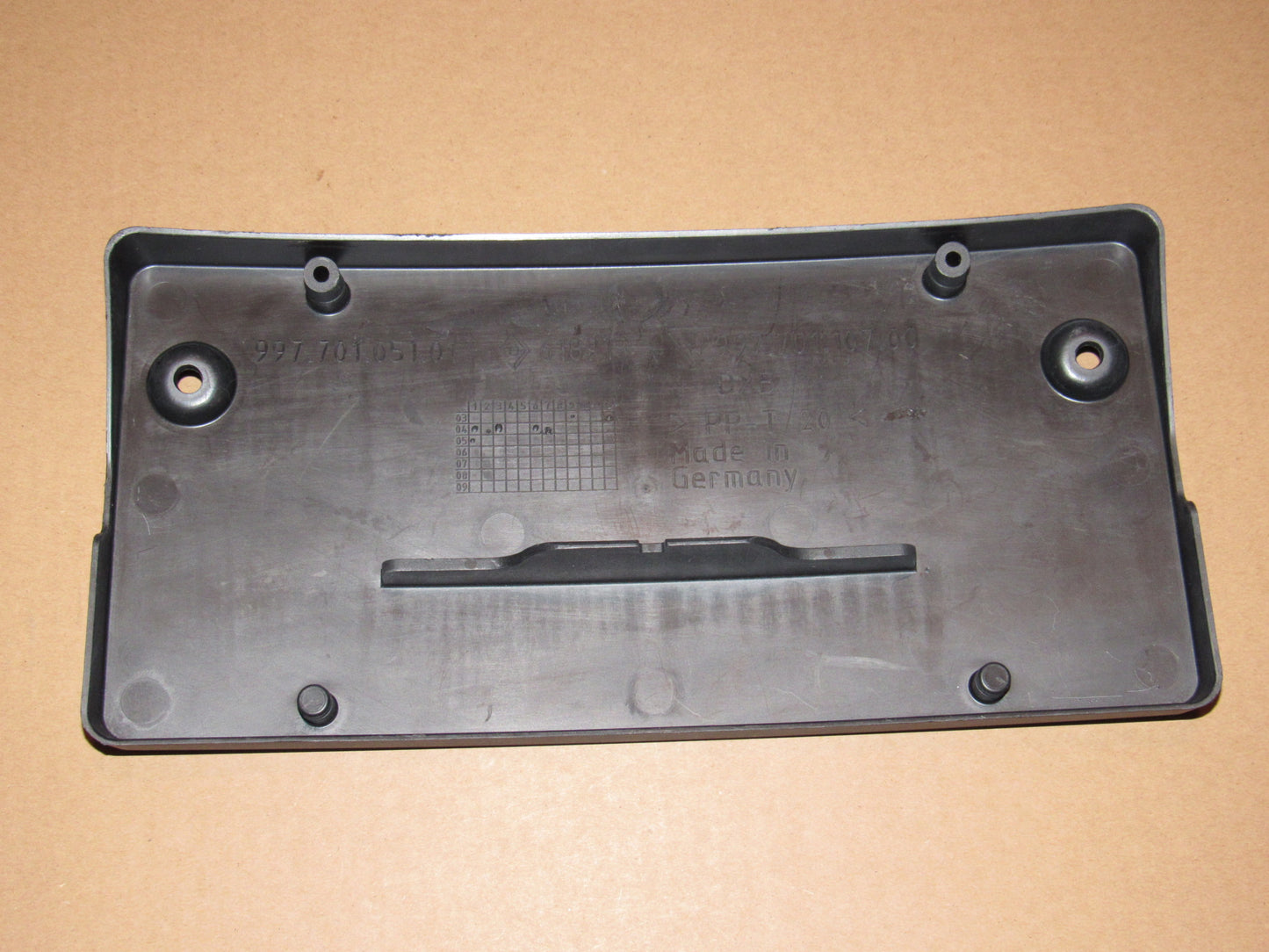 04-08 Porsche 911 OEM Front License Plate Holder MountIng Bracket