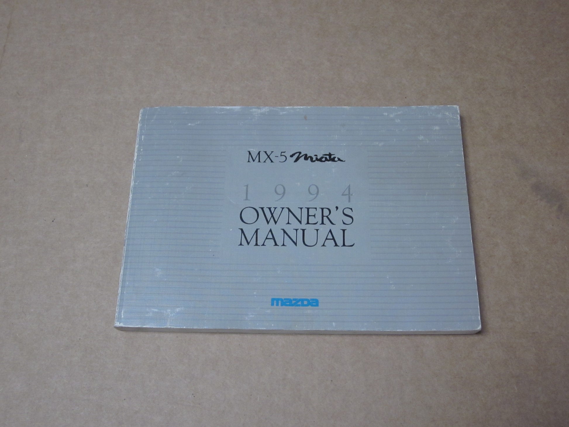 94 Mazda Miata Factory Owners Manual