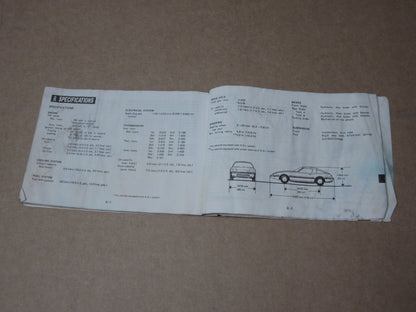 84 Mazda RX7 Factory Owners Manual