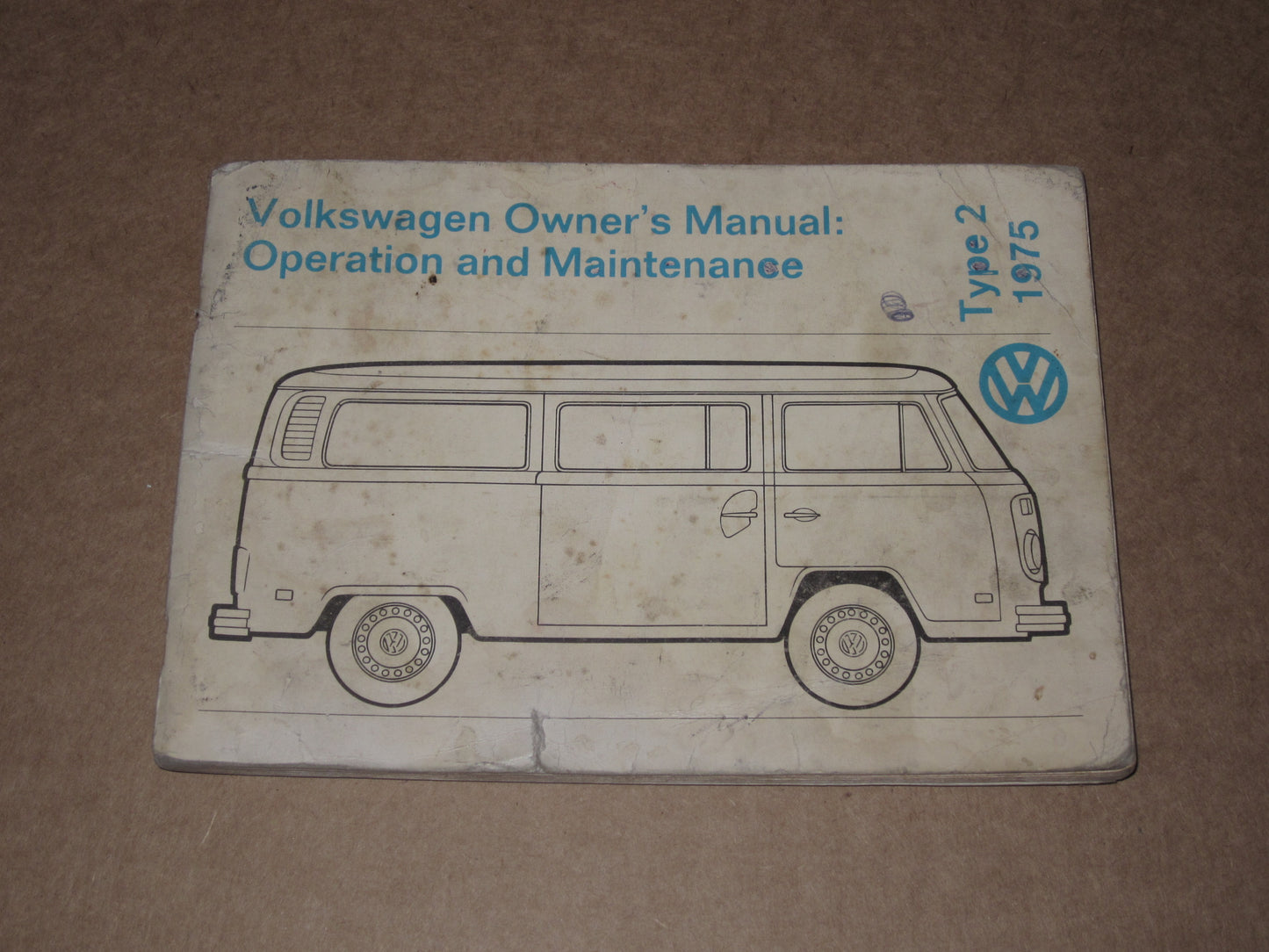 1975 Type2 Volkswagen Owners Manual Operation & Maintenance