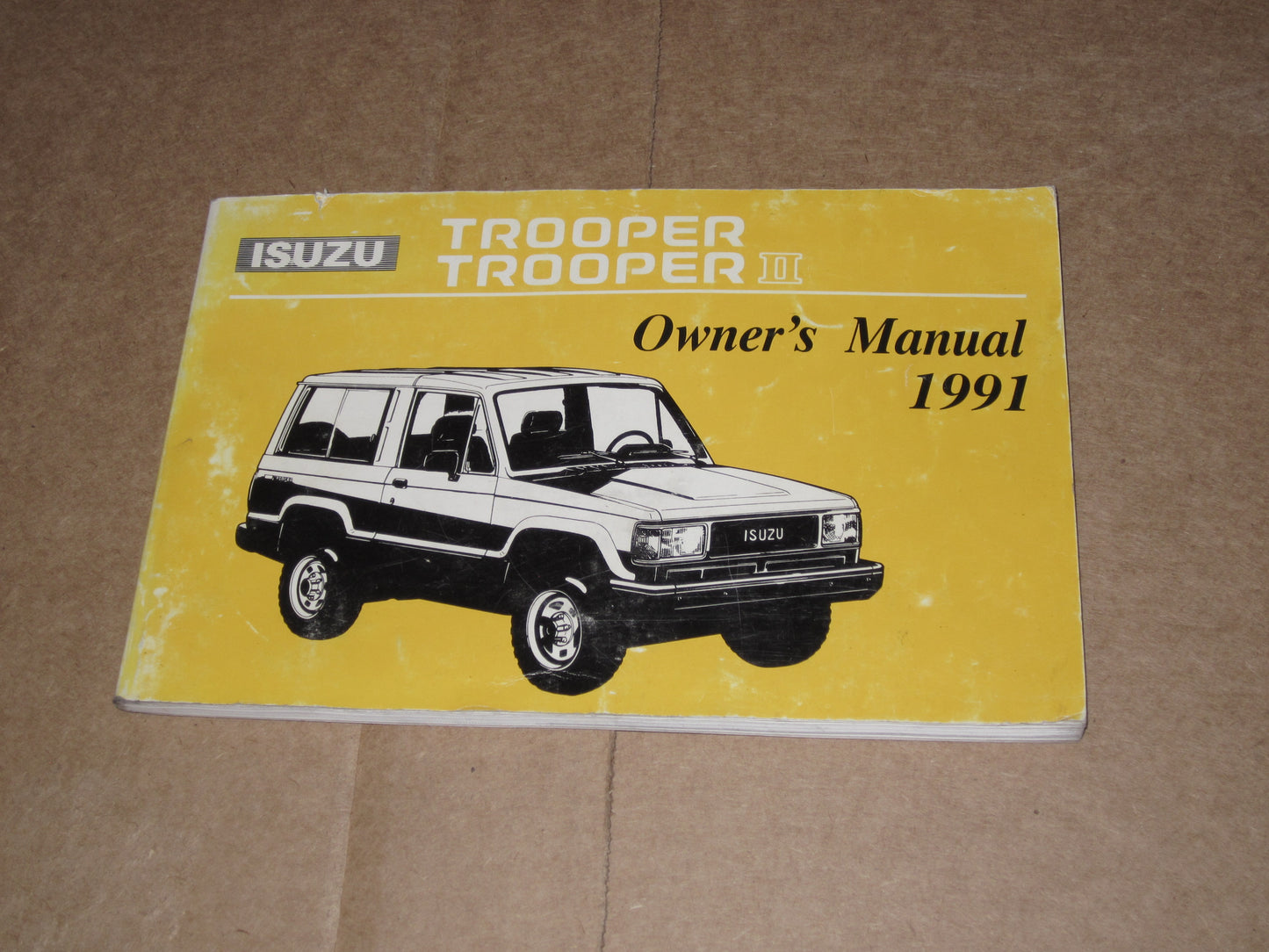91 Isuzu Trooper & Trooper II Factory Owners Manual