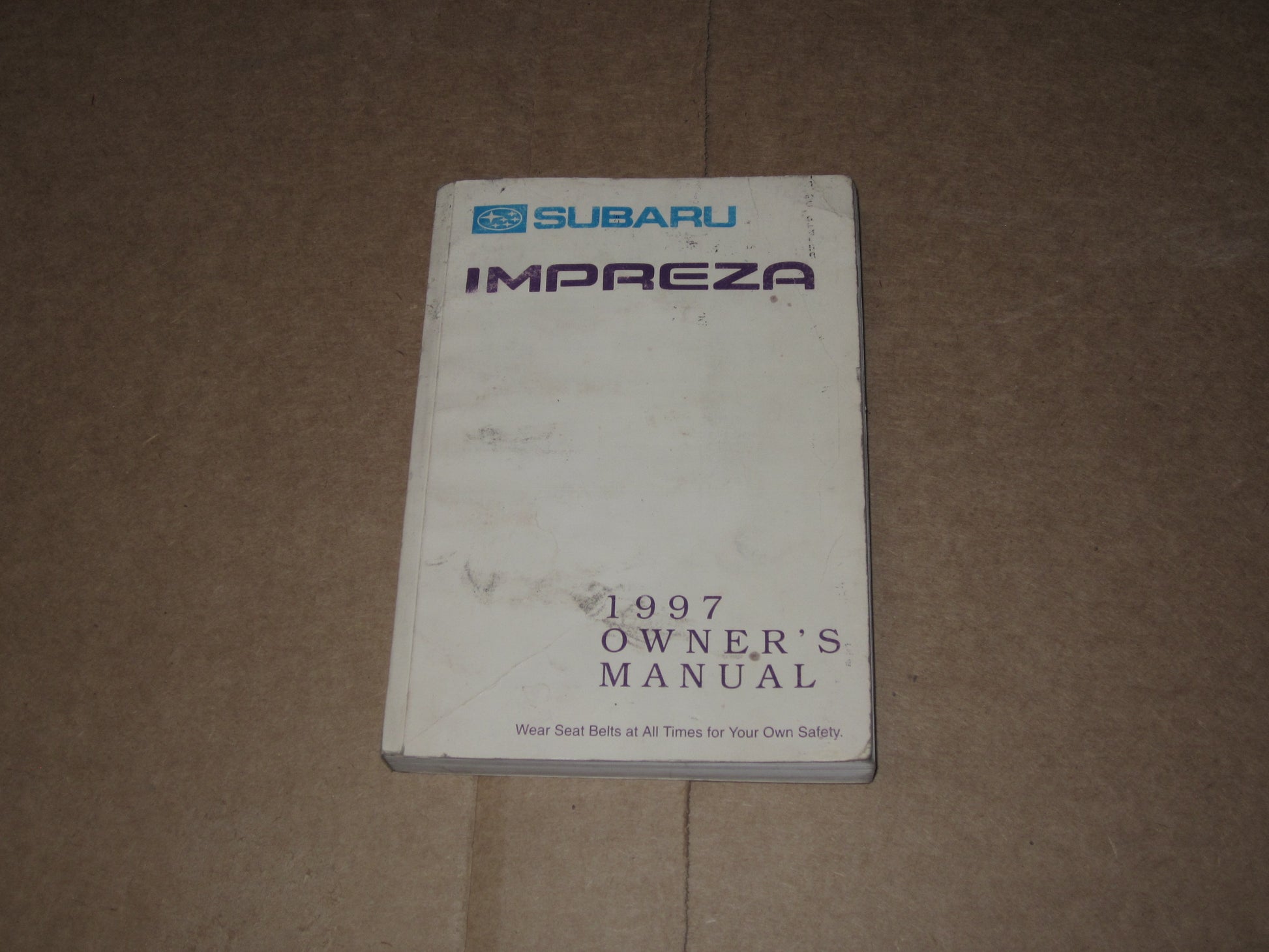 97 Subaru Impreza Factory Owners Manual