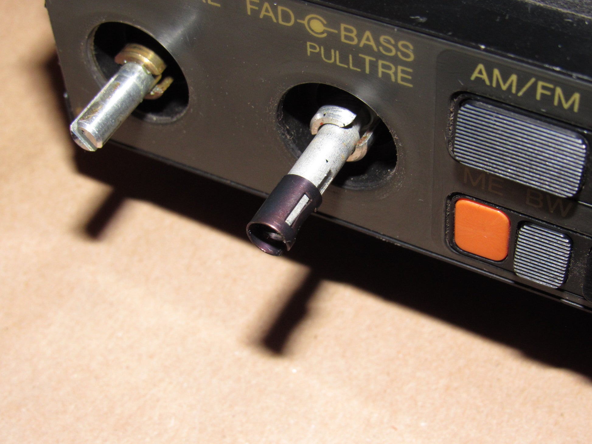 86 87 88 Mazda RX7 OEM Radio Bass Treble Stopper Lock Clip Retainer
